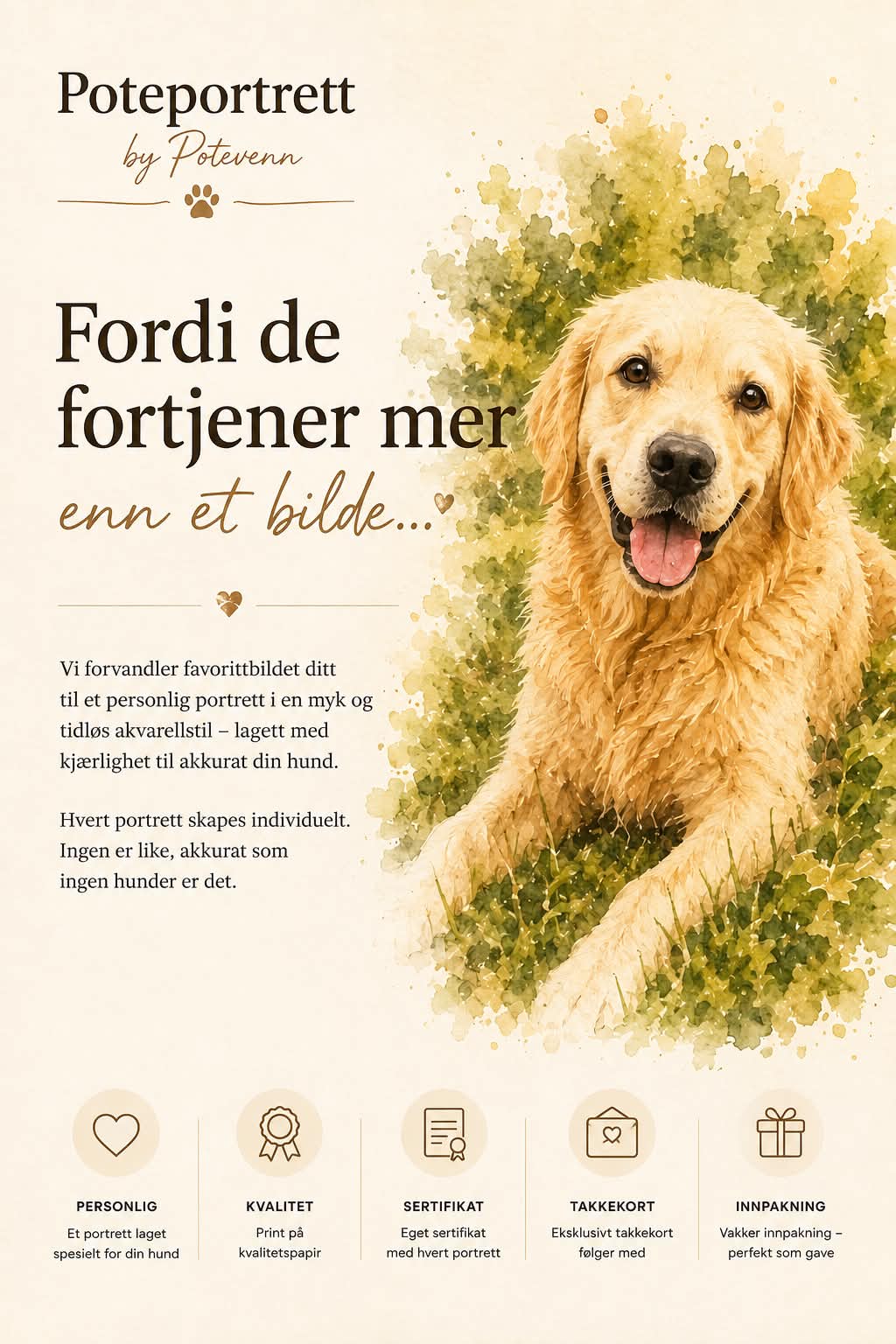 Bestill ditt PotePortett her